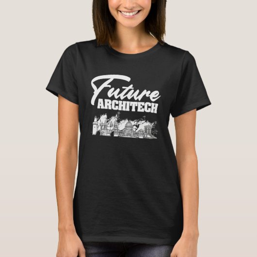 Toekomstig Architect Stadsbeeld Student Bouwer T-shirt (Voorkant)