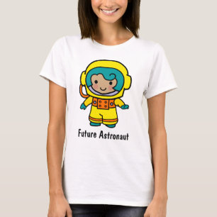 Toekomstig astronautenmeisje in Spacesuit T-shirt