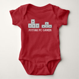 Toekomstig Baby WASD-toetsenbord voor gamers Romper