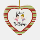 toekomstig ballerina keramisch ornament (Achterkant)