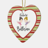 toekomstig ballerina keramisch ornament (Links)
