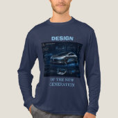 Toekomstig blauwdrukconcept voor auto-engineering Tri-Blend shirt (Voorkant volledig)