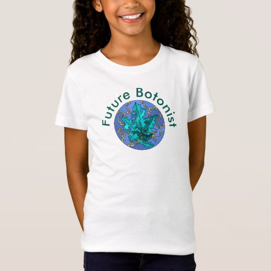 Toekomstig Botanist Blauwgroen plant T-shirt (Voorkant)