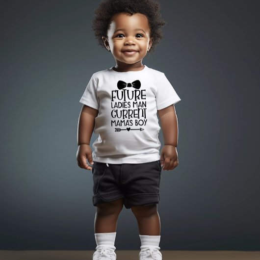 Toekomstig dames Man, huidige mama's jongen ontwer Kinder Shirts