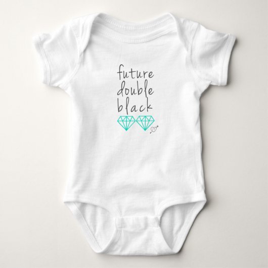 Toekomstig dubbelzwart diamantShirt Romper (Voorkant)