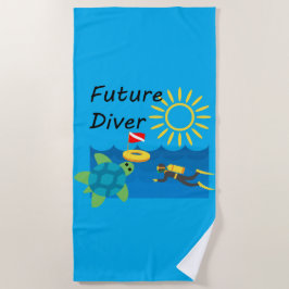Toekomstig Duikerontwerp - Strandhanddoek Strandlaken