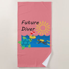 Toekomstig Duikerontwerp - Strandhanddoek Strandlaken