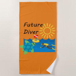 Toekomstig Duikerontwerp - Strandhanddoek Strandlaken