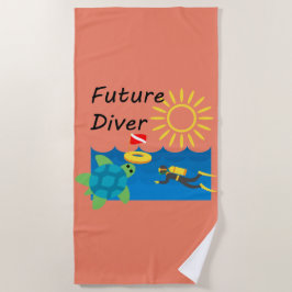 Toekomstig Duikerontwerp - Strandhanddoek Strandlaken