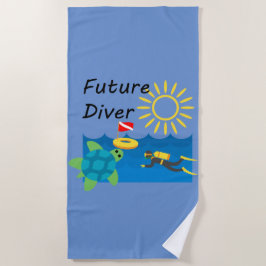Toekomstig Duikerontwerp - Strandhanddoek Strandlaken