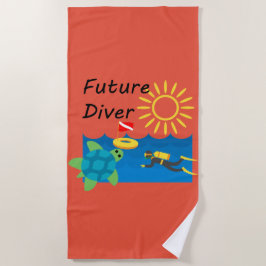 Toekomstig Duikerontwerp - Strandhanddoek Strandlaken