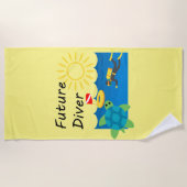 Toekomstig Duikerontwerp - Strandtowel Strandlaken (Voorkant)