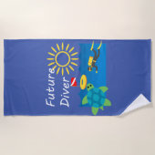 Toekomstig duikontwerp - Beach Towel Strandlaken (Voorkant)