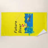 Toekomstig duikontwerp - Beach Towel Strandlaken (Voorkant)