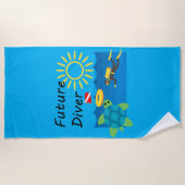 Toekomstig duikontwerp - Beach Towel Strandlaken (Voorkant)