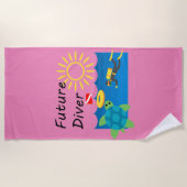 Toekomstig duikontwerp - Beach Towel Strandlaken (Voorkant)