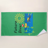 Toekomstig duikontwerp - Beach Towel Strandlaken (Voorkant)