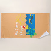 Toekomstig duikontwerp - Beach Towel Strandlaken (Voorkant)
