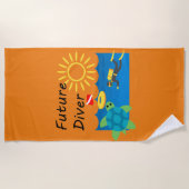 Toekomstig duikontwerp - Beach Towel Strandlaken (Voorkant)