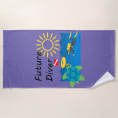 Toekomstig duikontwerp - Beach Towel Strandlaken (Voorkant)