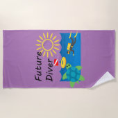 Toekomstig duikontwerp - Beach Towel Strandlaken (Voorkant)