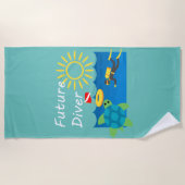 Toekomstig duikontwerp - Beach Towel Strandlaken (Voorkant)