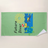Toekomstig duikontwerp - Beach Towel Strandlaken (Voorkant)
