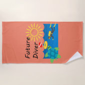 Toekomstig duikontwerp - Beach Towel Strandlaken (Voorkant)