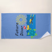 Toekomstig duikontwerp - Beach Towel Strandlaken (Voorkant)