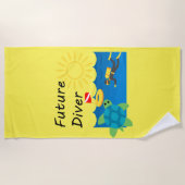 Toekomstig duikontwerp - Beach Towel Strandlaken (Voorkant)