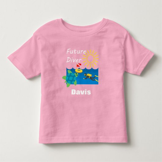 Toekomstig duikontwerp - Kinderen Basic T-Shirt (Voorkant)