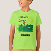 Toekomstig duikontwerp - Kinderen Basic T-Shirt (Voorkant)