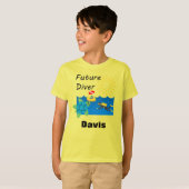 Toekomstig duikontwerp - Kinderen Basic T-Shirt (Voorkant volledig)