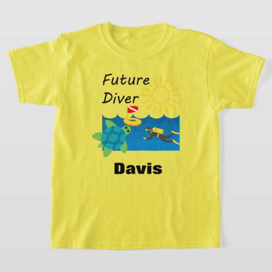 Toekomstig duikontwerp - Kinderen Basic T-Shirt (Laagn)