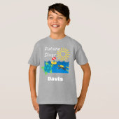 Toekomstig duikontwerp - Kinderen Basic T-Shirt (Voorkant volledig)