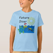 Toekomstig duikontwerp - Kinderen Basic T-Shirt (Voorkant)