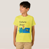 Toekomstig duikontwerp - Kinderen Basic T-Shirt (Voorkant volledig)