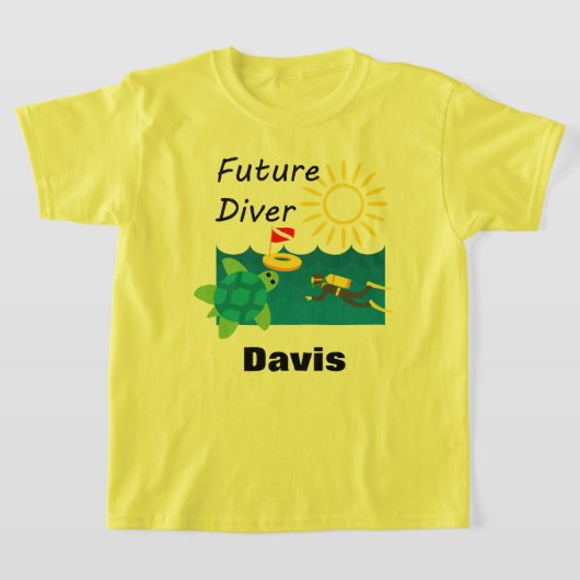 Toekomstig duikontwerp - Kinderen Basic T-Shirt (Laagn)