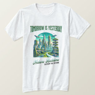 Toekomstig duurzaam stadsontwerp. t-shirt