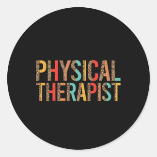 Toekomstig fysiotherapeut Leopard Pta St Ronde Sticker