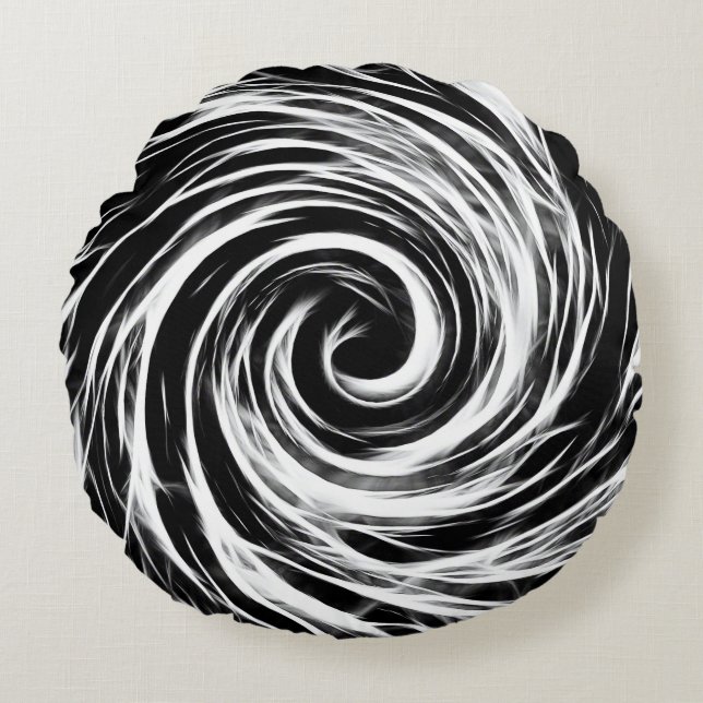 Toekomstig - geborsteld Sierkussen van de Ronde va Rond Kussen (Voorkant)