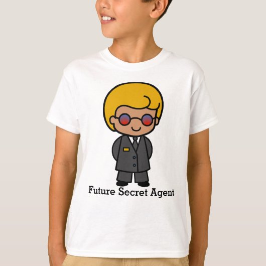 Toekomstig geheim agent Man T-shirt (Voorkant)