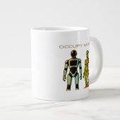 Toekomstig humanoïde robotontwerp grote koffiekop (Voorkant rechts)