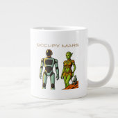 Toekomstig humanoïde robotontwerp grote koffiekop (Rechts)