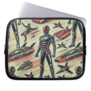 Toekomstig Humanoïde Robotpatroon AI-robotica Sc Laptop Sleeve