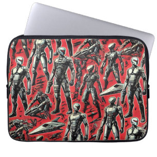 Toekomstig Humanoïde Robotpatroon AI-robotica Sc Laptop Sleeve