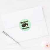 Toekomstig Kampioen Bowling op Gras Ronde Sticker (Envelop)