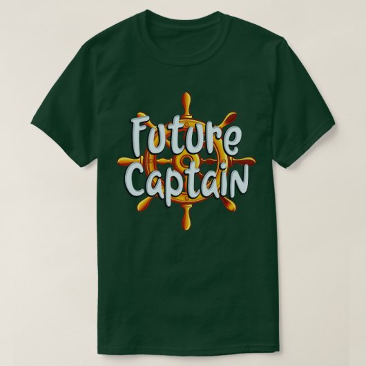 Toekomstig kapitein schip t-shirt (Design voorkant)