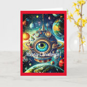 Toekomstig Kerstmis, 5"x 7"Gevouwen Wenskaart Kaart (Gele Bloem)