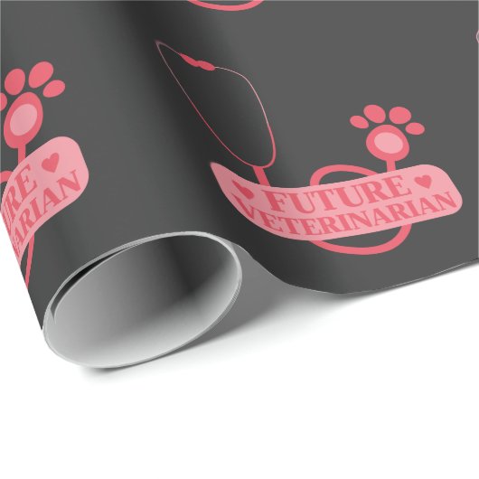 Toekomstig Kind voor diergeneeskundige studies Cadeaupapier (Rol Hoek)